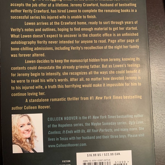 Colleen Hoover’s Verity - Picture 2 of 3